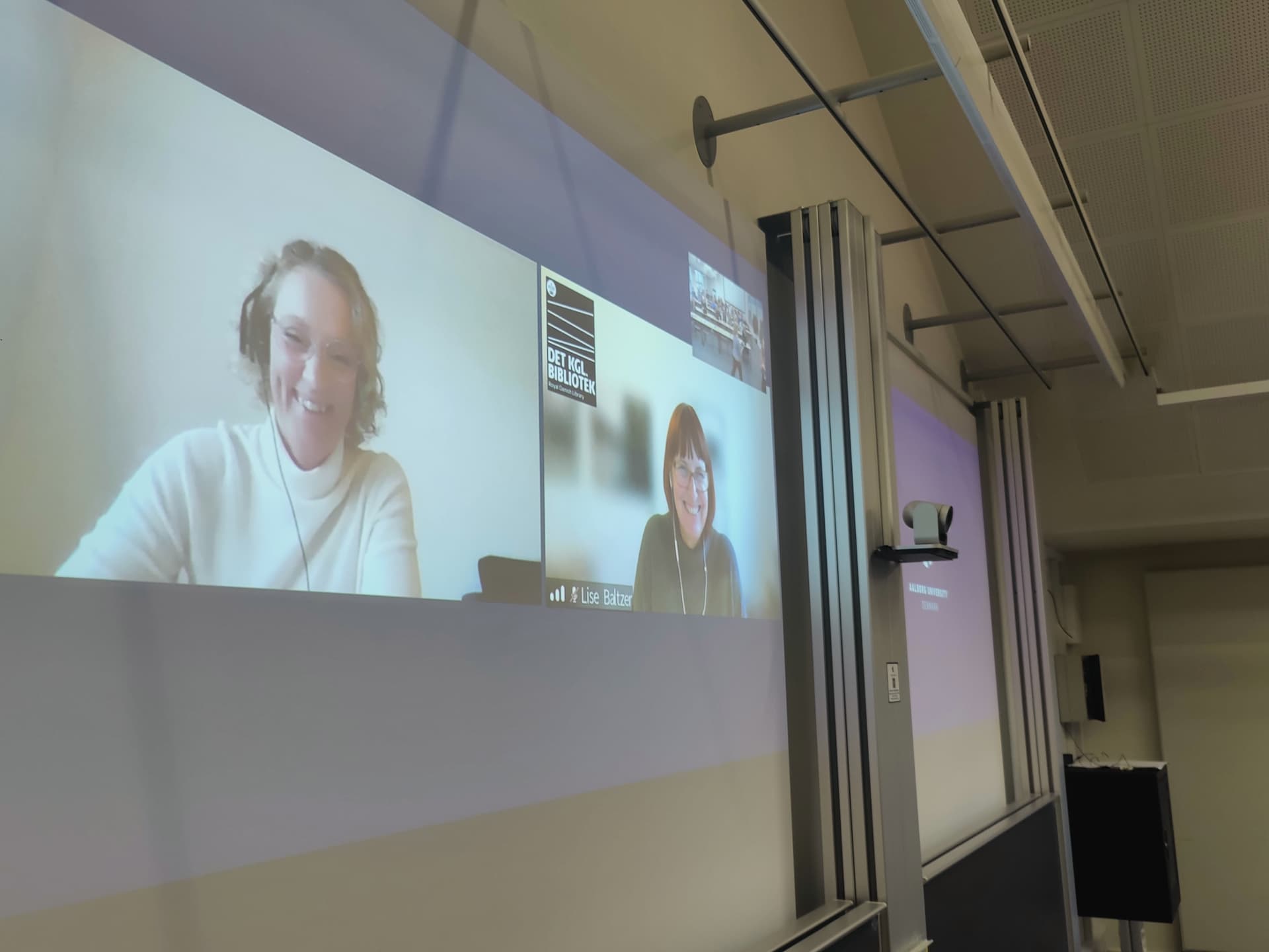 AAU OPEN launch 2024 Dicte Madsen, DTU and Lise Baltzer, Royal Danish Library